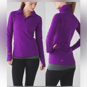Lululemon Face The Frost 1/2 Zip in Tender Violet Sz: 6